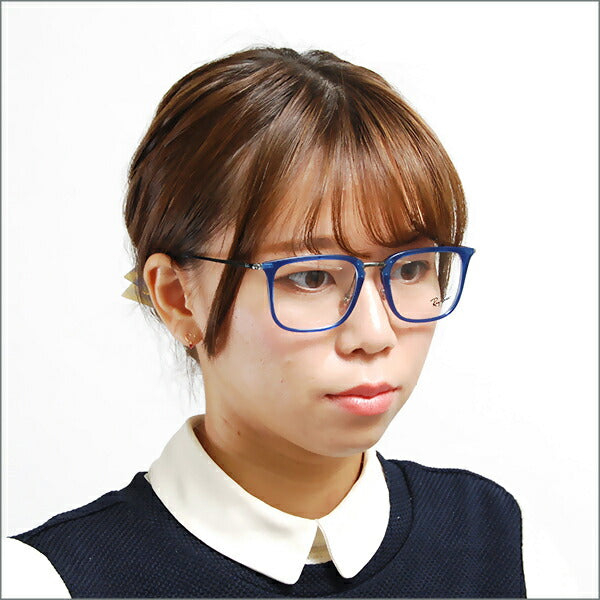 【正規品販売店】度なし1.55レンズ交換+0円 レイバン メガネ フレーム RX7141 5752 52 Ray-Ban レイバン純正レンズ対応 ハイストリート スクエア HIGHSTREET