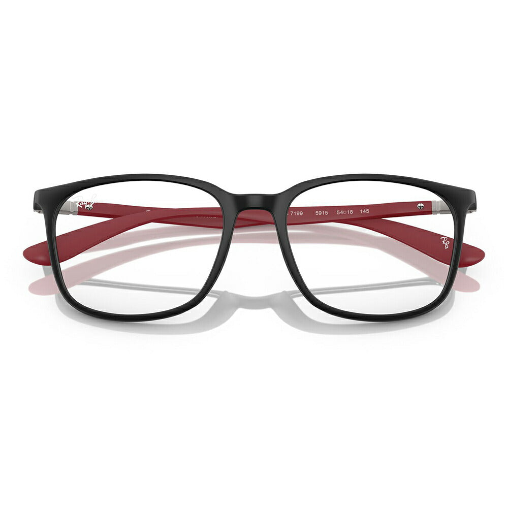 【正規品販売店】度なし1.55レンズ交換+0円 レイバン メガネ フレーム RX7199 5915 52 54 Ray-Ban レイバン純正レンズ対応 ライトフォース セル スクエア ユニセックス