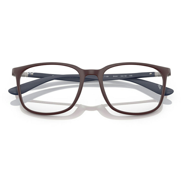 【正規品販売店】度なし1.55レンズ交換+0円 レイバン メガネ フレーム RX7199 8444 52 54 Ray-Ban レイバン純正レンズ対応 ライトフォース セル スクエア ユニセックス