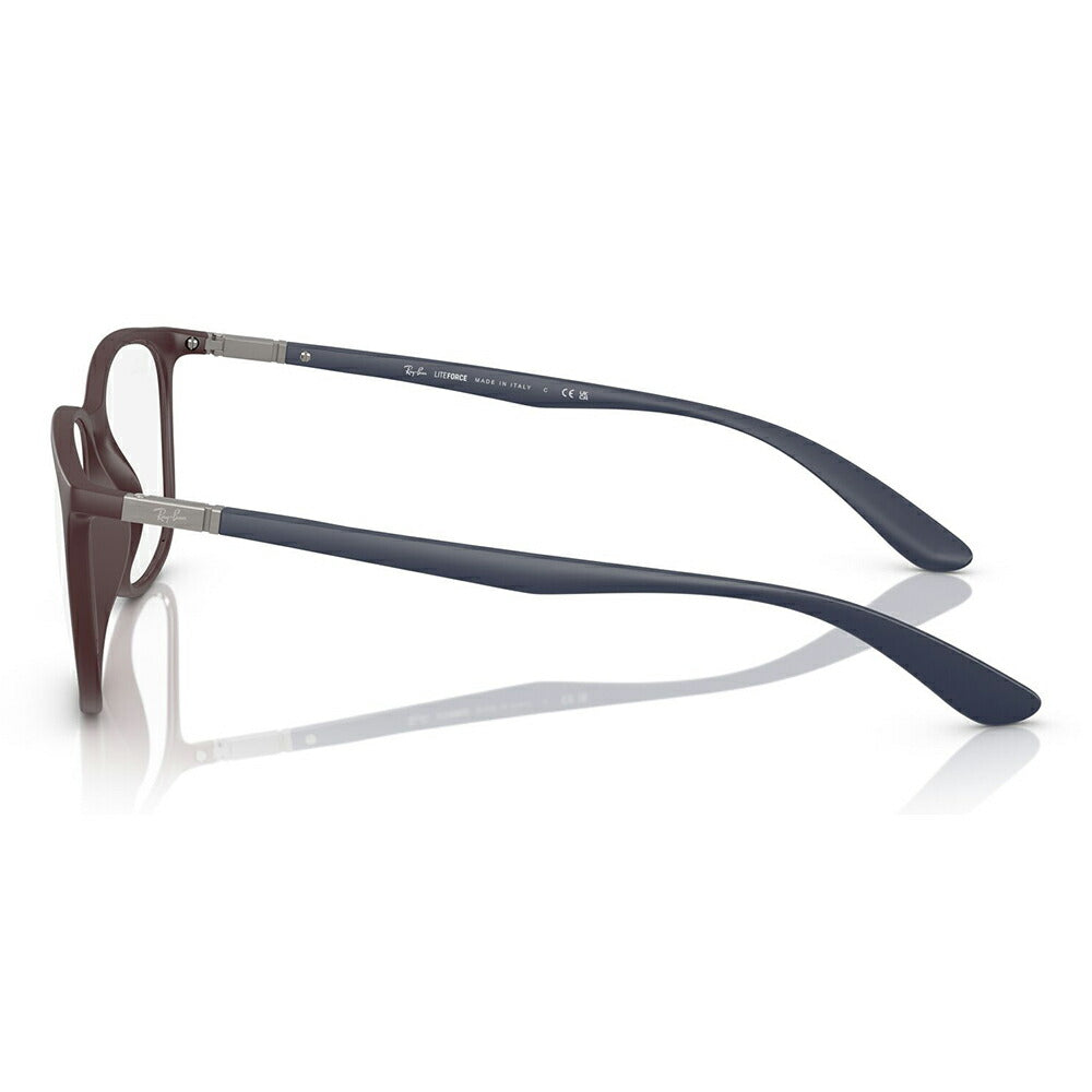 【正規品販売店】度なし1.55レンズ交換+0円 レイバン メガネ フレーム RX7199 8444 52 54 Ray-Ban レイバン純正レンズ対応 ライトフォース セル スクエア ユニセックス