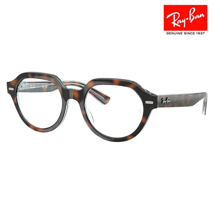 【正規品販売店】度なし1.55レンズ交換+0円 レイバン メガネ フレーム RX7214 8401 49 Ray-Ban レイバン純正レンズ対応 GINA OPTICS ジーナオプティクス ボストン 伊達メガネ 眼鏡