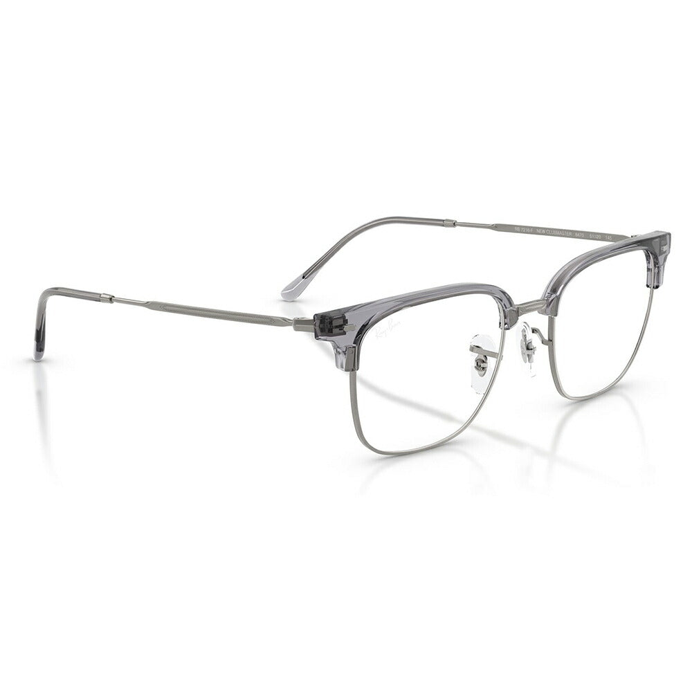 【正規品販売店】度なし1.55レンズ交換+0円 レイバン メガネ フレーム RX7216F 8470 53 Ray-Ban レイバン純正レンズ対応 NEW CLUBMASTER ニュークラブマスター メタル