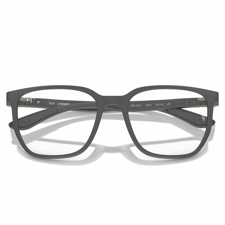 【正規品販売店】度なし1.55レンズ交換+0円 レイバン メガネ フレーム RX7235 5521 53 55 Ray-Ban LITEFORCE 幾何学形 セル 軽量 ユニセックス