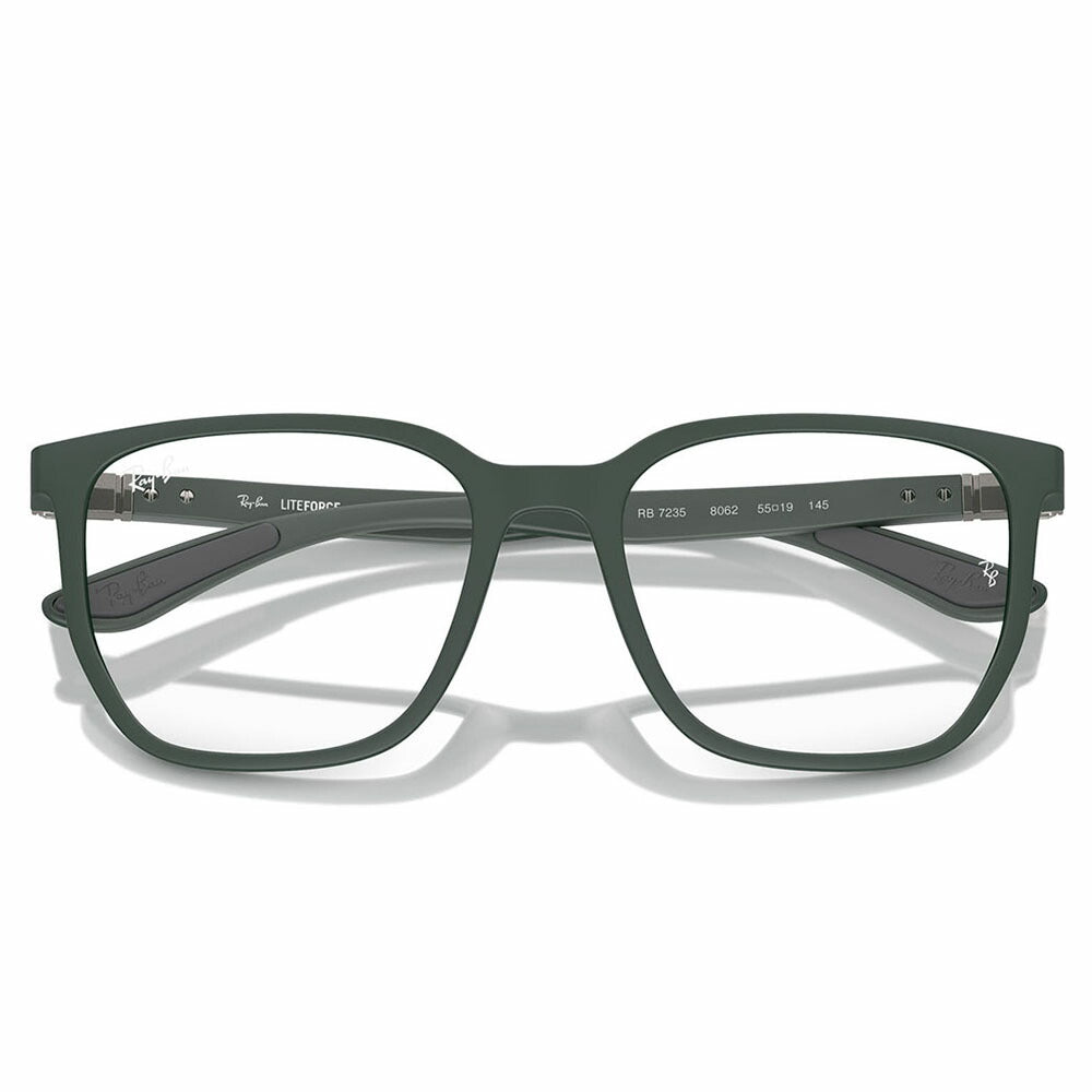 【正規品販売店】度なし1.55レンズ交換+0円 レイバン メガネ フレーム RX7235 8062 53 55 Ray-Ban LITEFORCE 幾何学形 セル 軽量 ユニセックス
