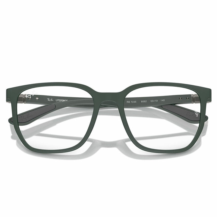 【正規品販売店】度なし1.55レンズ交換+0円 レイバン メガネ フレーム RX7235 8062 53 55 Ray-Ban LITEFORCE 幾何学形 セル 軽量 ユニセックス