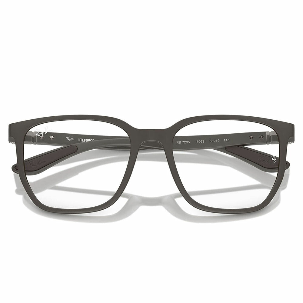 【正規品販売店】度なし1.55レンズ交換+0円 レイバン メガネ フレーム RX7235 8063 53 55 Ray-Ban LITEFORCE 幾何学形 セル 軽量 ユニセックス