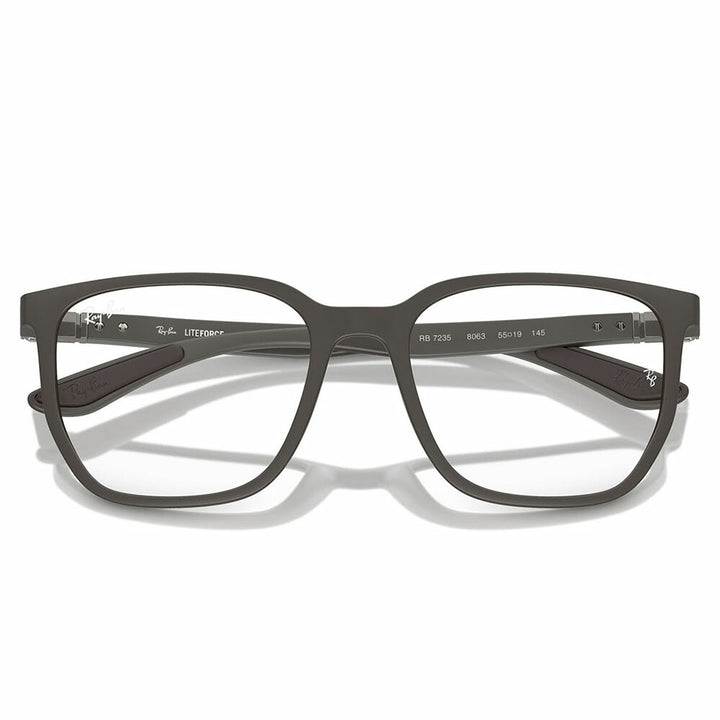【正規品販売店】度なし1.55レンズ交換+0円 レイバン メガネ フレーム RX7235 8063 53 55 Ray-Ban LITEFORCE 幾何学形 セル 軽量 ユニセックス