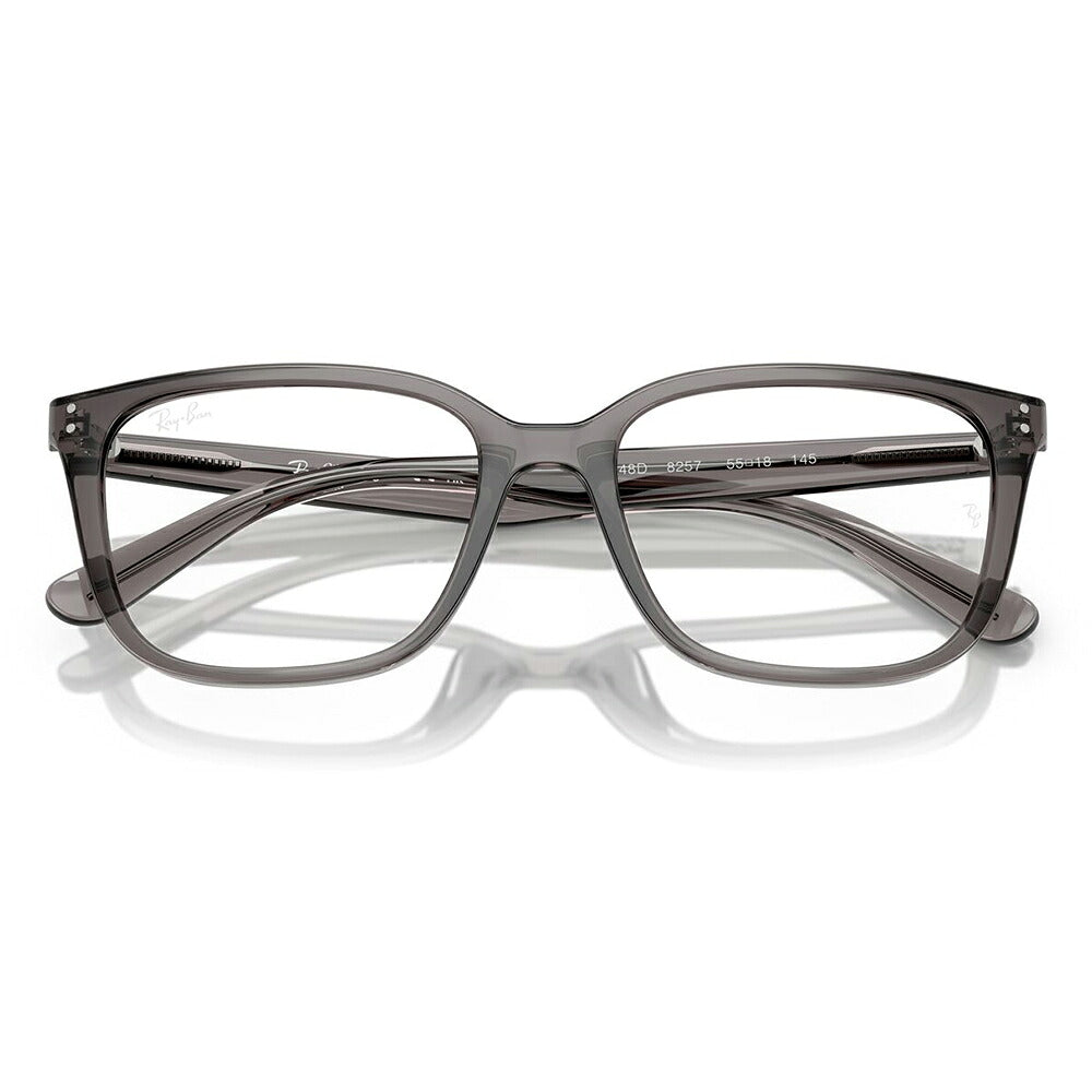 【正規品販売店】度なし1.55レンズ交換+0円 レイバン メガネ フレーム RX7248D 8257 55 Ray-Ban レイバン純正レンズ対応 スクエア セル ユニセックス アジアンデザイン 伊達眼鏡 メガネ