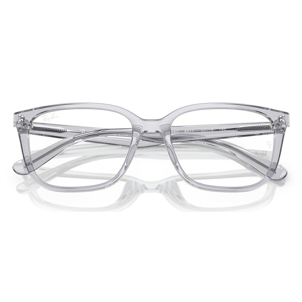 【正規品販売店】度なし1.55レンズ交換+0円 レイバン メガネ フレーム RX7248D 8411 55 Ray-Ban レイバン純正レンズ対応 スクエア セル ユニセックス アジアンデザイン 伊達眼鏡 メガネ