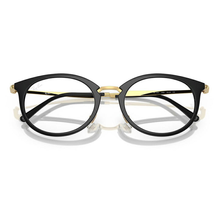 【正規品販売店】度なし1.55レンズ交換+0円 レイバン メガネ フレーム RX7255 2000 51 53 Ray-Ban レイバン純正レンズ対応 オーバル セル ユニセックス コンビネーション