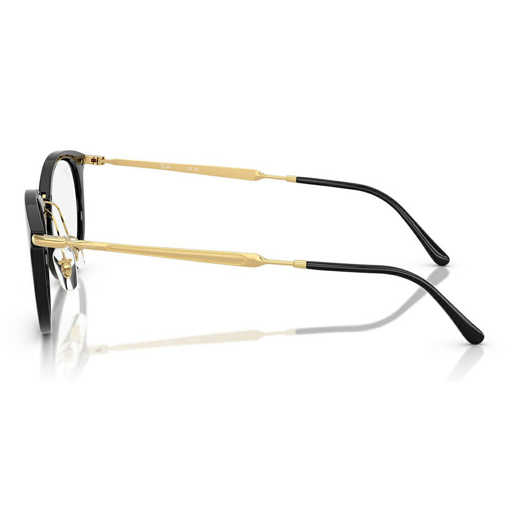 【正規品販売店】度なし1.55レンズ交換+0円 レイバン メガネ フレーム RX7255 2000 51 53 Ray-Ban レイバン純正レンズ対応 オーバル セル ユニセックス コンビネーション