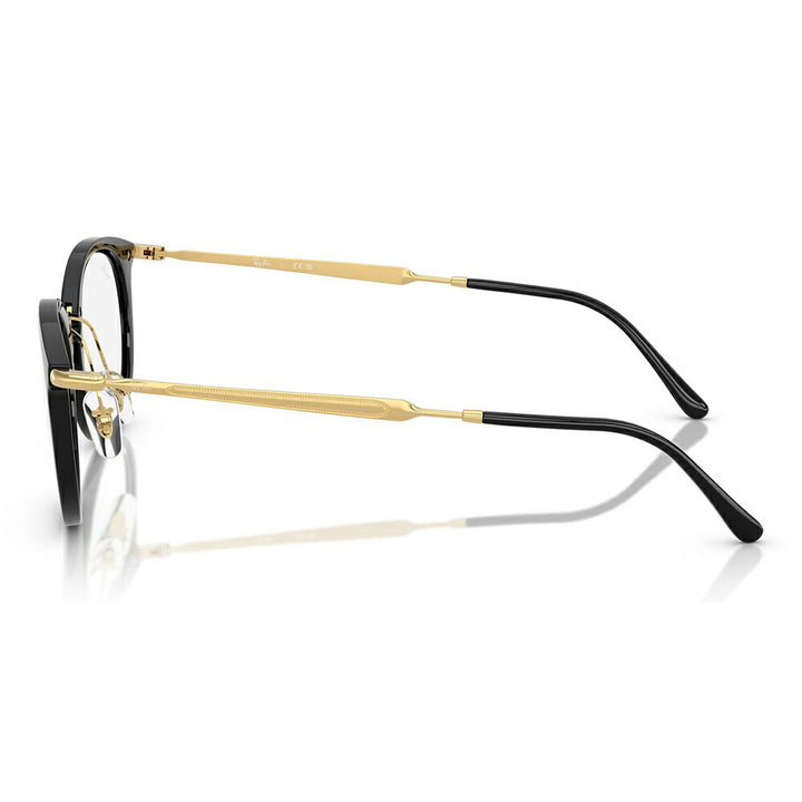 【正規品販売店】度なし1.55レンズ交換+0円 レイバン メガネ フレーム RX7255 2000 51 53 Ray-Ban レイバン純正レンズ対応 オーバル セル ユニセックス コンビネーション