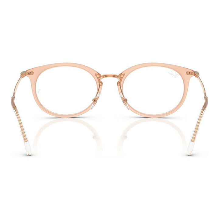 【正規品販売店】度なし1.55レンズ交換+0円 レイバン メガネ フレーム RX7255 8124 51 53 Ray-Ban レイバン純正レンズ対応 オーバル セル ユニセックス コンビネーション