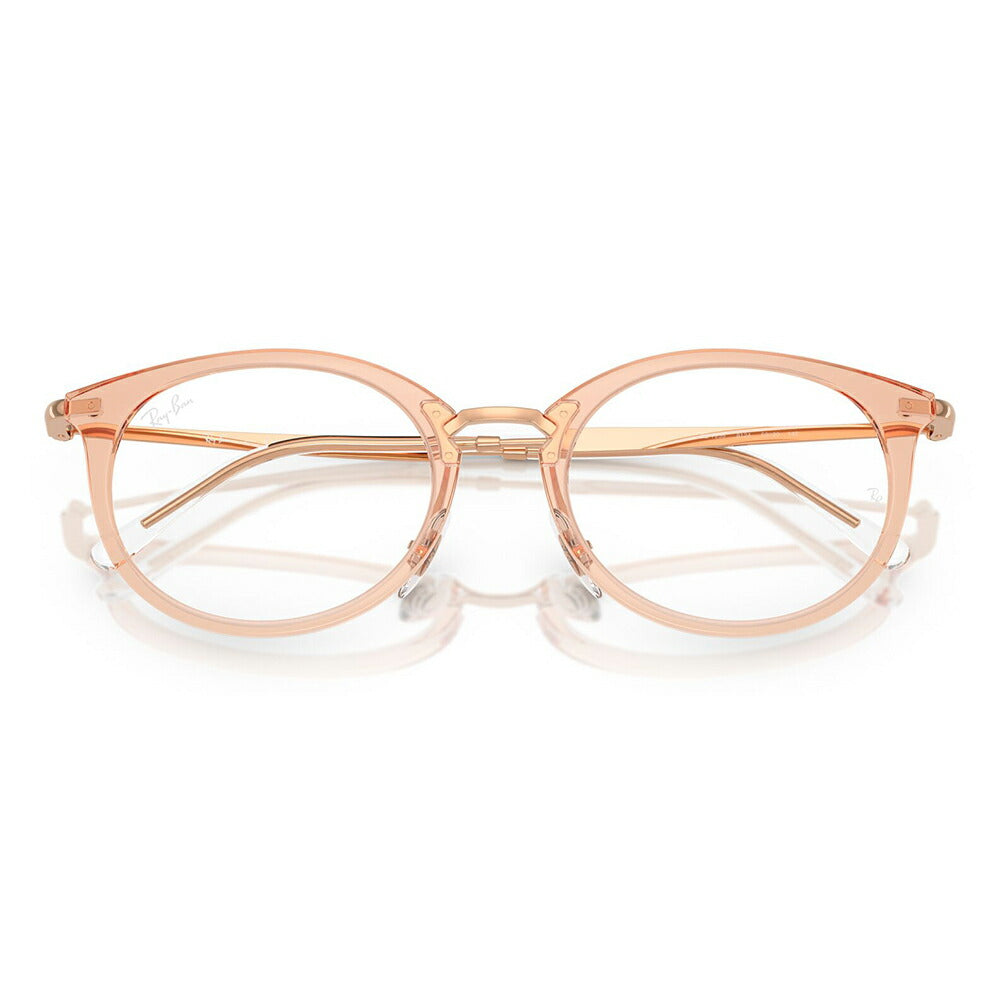【正規品販売店】度なし1.55レンズ交換+0円 レイバン メガネ フレーム RX7255 8124 51 53 Ray-Ban レイバン純正レンズ対応 オーバル セル ユニセックス コンビネーション