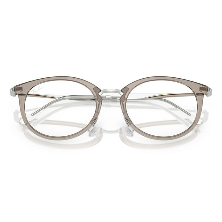 【正規品販売店】度なし1.55レンズ交換+0円 レイバン メガネ フレーム RX7255 8125 51 53 Ray-Ban レイバン純正レンズ対応 オーバル セル ユニセックス コンビネーション