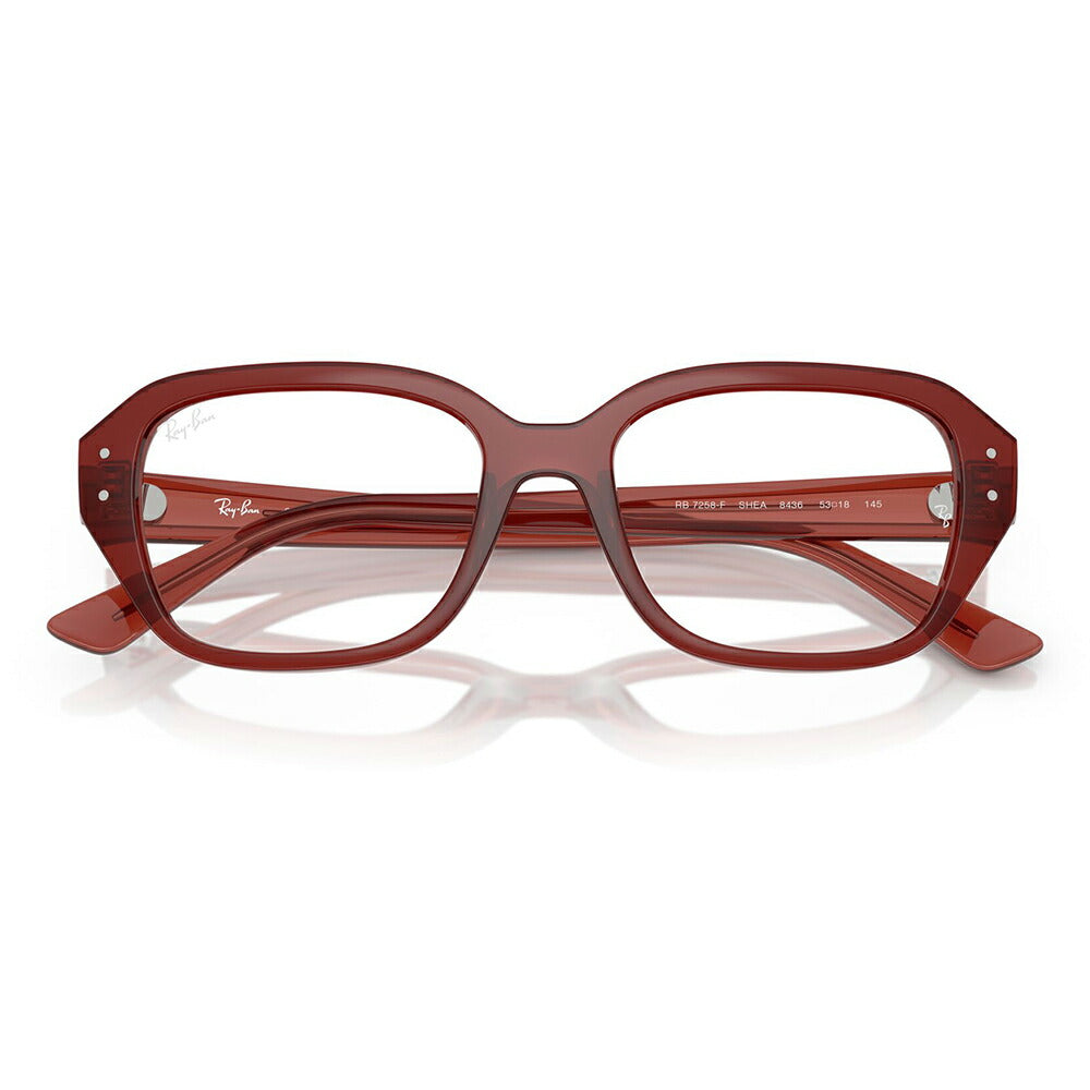 【正規品販売店】度なし1.55レンズ交換+0円 レイバン メガネ フレーム RX7258F 8436 51 Ray-Ban レイバン純正レンズ対応 SHEA シア スクエア フルフィットモデル セル ユニセックス