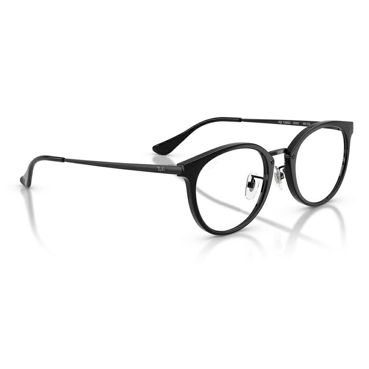 【正規品販売店】度なし1.55レンズ交換+0円 レイバン メガネ フレーム RX7266D 2000 49 Ray-Ban レイバン純正レンズ対応 アジアンデザイン ローブリッジフィット コンビ ボストン メンズ レディース 伊達メガネ 眼鏡