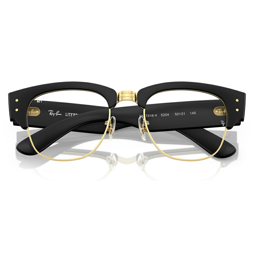 【正規品販売店】度なし1.55レンズ交換+0円 レイバン メガネ フレーム RX7316V 5204 50 52 Ray-Ban レイバン純正レンズ対応 MEGA CLUBMASTER LITEFORCE メガクラブマスター ライトフォース スクエア ユニセックス