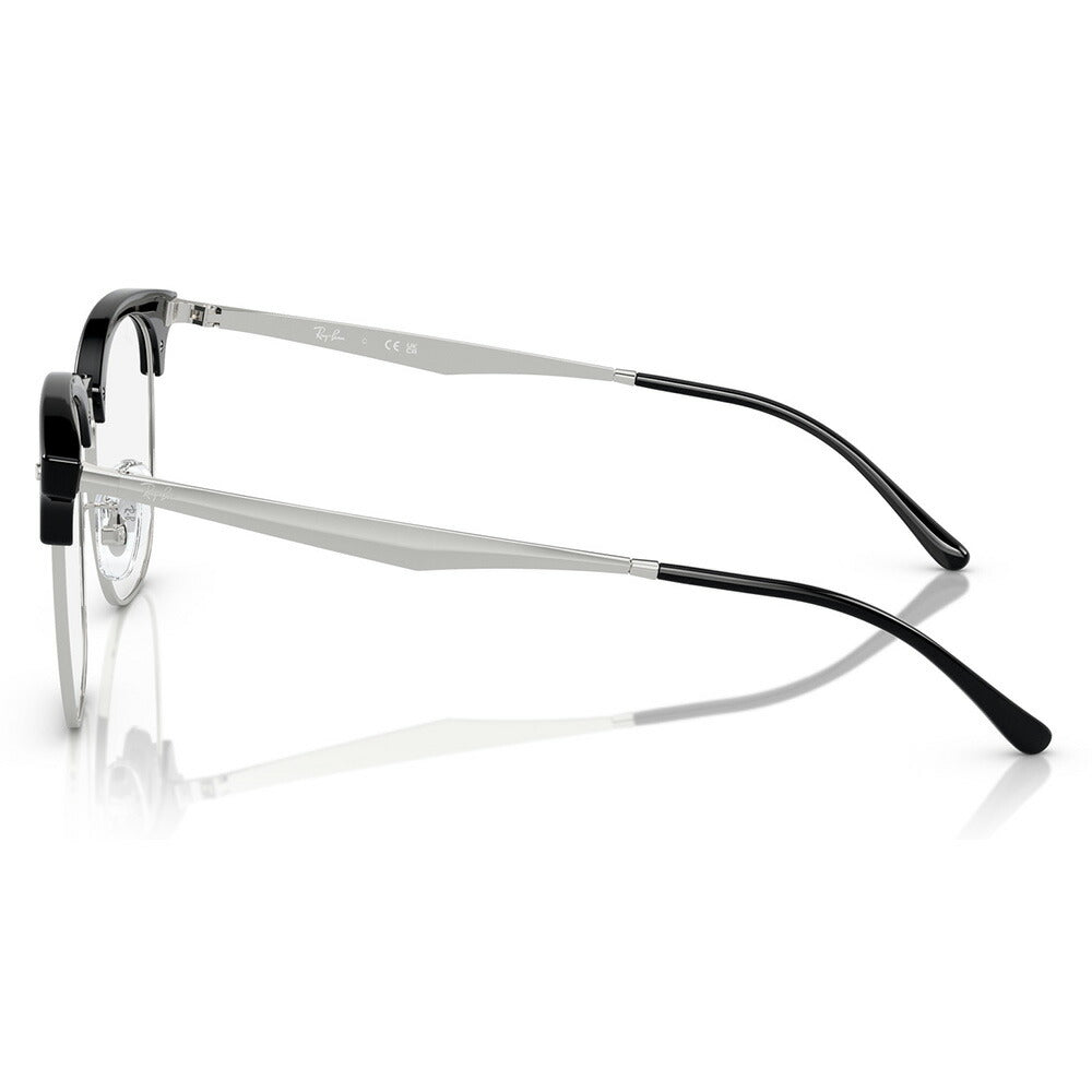 【正規品販売店】レイバン メガネ フレーム ブルーライトカットレンズセット RX7318D 2000 54 Ray-Ban CLUBMASTER クラブマスター ウェリントン アジアンデザイン 伊達眼鏡 PCメガネ 度付き対応可