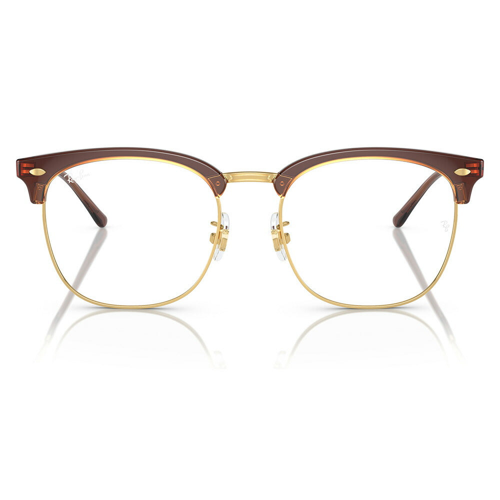 [Authorized Retailer] Non-prescription 1.55 lens replacement +0 yen Ray-Ban glasses frame RX7318D 8325 54 Ray-Ban Ray-Ban genuine lens compatible CLUBMASTER Clubmaster Wellington Brow Metal Classic Asian fit Fashion glasses Eyeglasses 