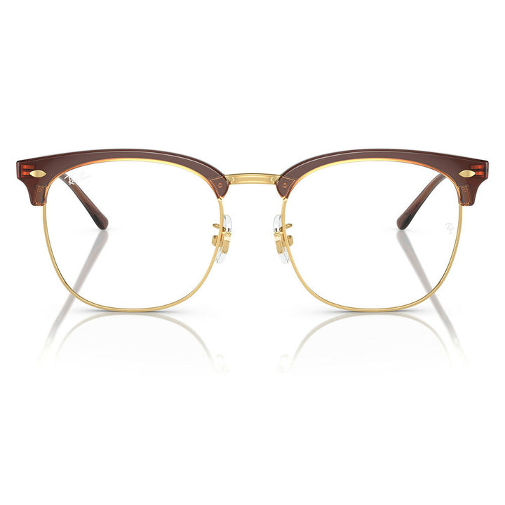 [Authorized Retailer] Non-prescription 1.55 lens replacement +0 yen Ray-Ban glasses frame RX7318D 8325 54 Ray-Ban Ray-Ban genuine lens compatible CLUBMASTER Clubmaster Wellington Brow Metal Classic Asian fit Fashion glasses Eyeglasses 