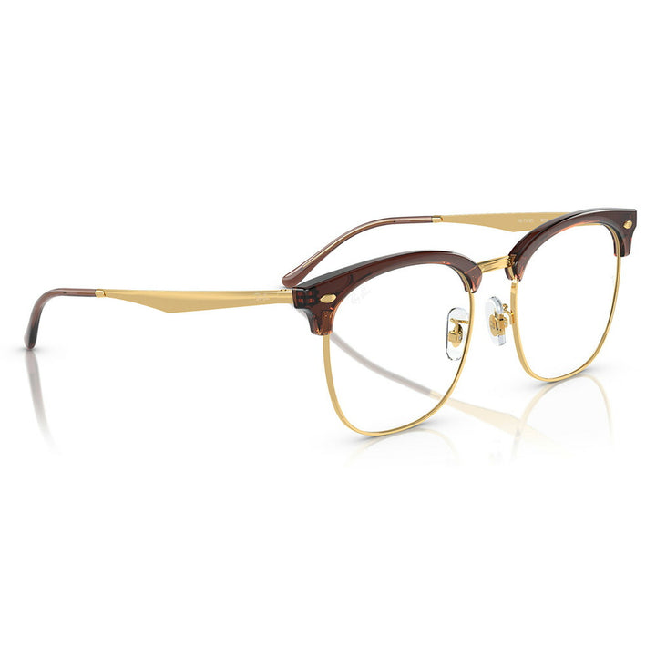 [Authorized Retailer] Non-prescription 1.55 lens replacement +0 yen Ray-Ban glasses frame RX7318D 8325 54 Ray-Ban Ray-Ban genuine lens compatible CLUBMASTER Clubmaster Wellington Brow Metal Classic Asian fit Fashion glasses Eyeglasses 