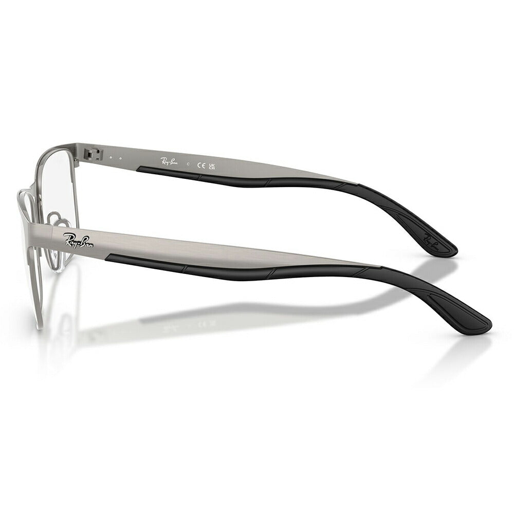 【正規品販売店】度なし1.55レンズ交換+0円 レイバン メガネ フレーム RX7551 3214 54 56 Ray-Ban レイバン純正レンズ対応 チタン メタル スクエア レクタングル 伊達メガネ 眼鏡