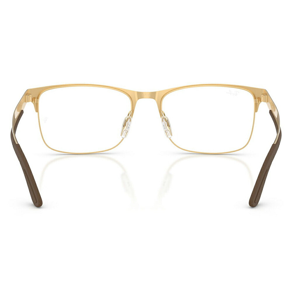 【正規品販売店】度なし1.55レンズ交換+0円 レイバン メガネ フレーム RX7551 3220 54 56 Ray-Ban レイバン純正レンズ対応 チタン メタル スクエア レクタングル 伊達メガネ 眼鏡
