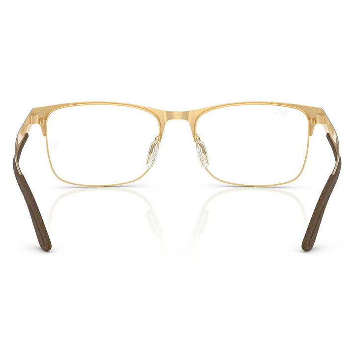 【正規品販売店】度なし1.55レンズ交換+0円 レイバン メガネ フレーム RX7551 3220 54 56 Ray-Ban レイバン純正レンズ対応 チタン メタル スクエア レクタングル 伊達メガネ 眼鏡