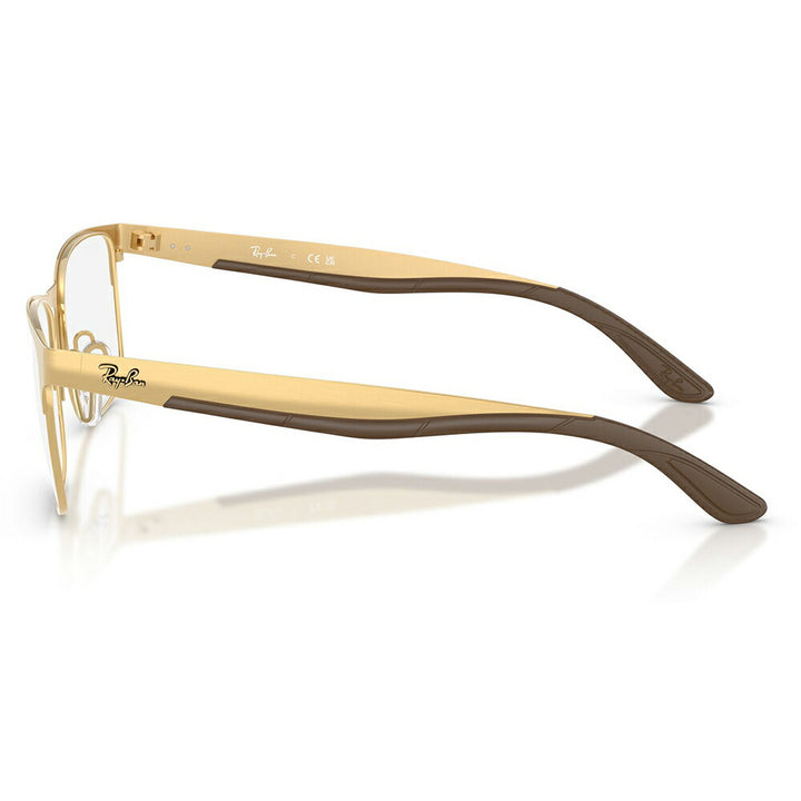 【正規品販売店】度なし1.55レンズ交換+0円 レイバン メガネ フレーム RX7551 3220 54 56 Ray-Ban レイバン純正レンズ対応 チタン メタル スクエア レクタングル 伊達メガネ 眼鏡