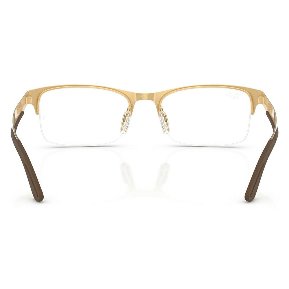 【正規品販売店】度なし1.55レンズ交換+0円 レイバン メガネ フレーム RX7551 3220 54 56 Ray-Ban レイバン純正レンズ対応 チタン メタル スクエア レクタングル 伊達メガネ 眼鏡
