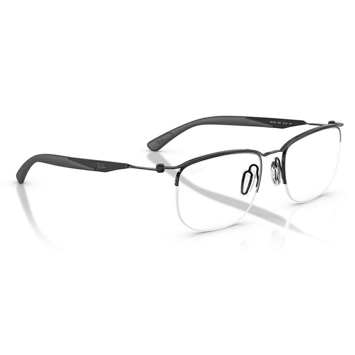 【正規品販売店】度なし1.55レンズ交換+0円 レイバン メガネ フレーム RX7552 3209 52 54 Ray-Ban レイバン純正レンズ対応 チタン メタル スクエア ナイロール 伊達メガネ 眼鏡