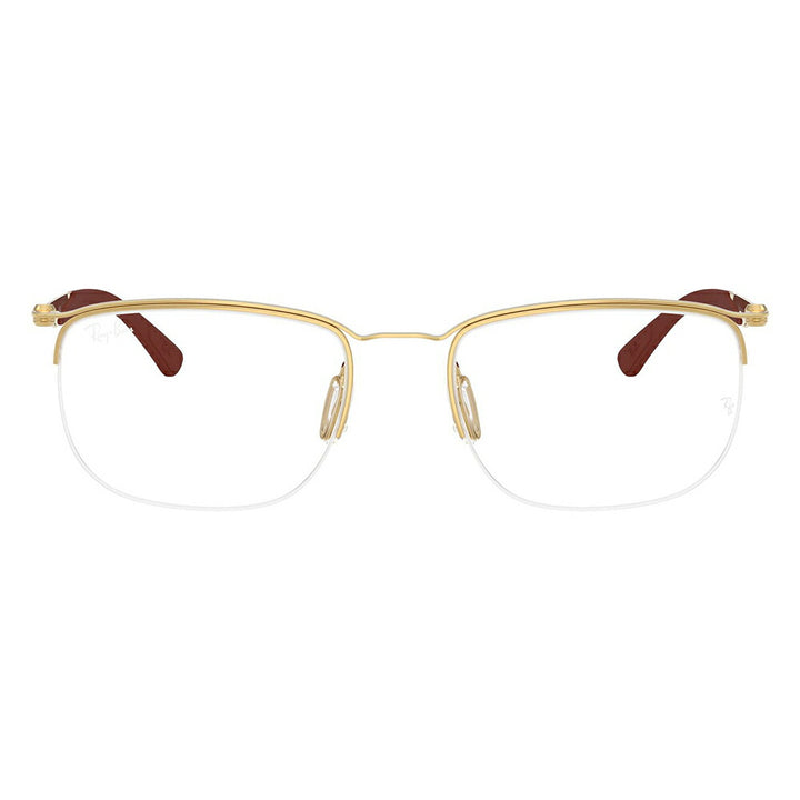 【正規品販売店】度なし1.55レンズ交換+0円 レイバン メガネ フレーム RX7552 3211 52 54 Ray-Ban レイバン純正レンズ対応 チタン メタル スクエア ナイロール 伊達メガネ 眼鏡