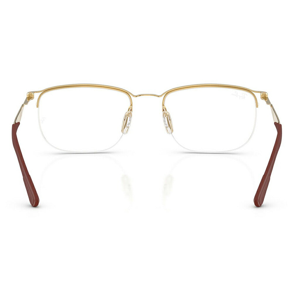 【正規品販売店】度なし1.55レンズ交換+0円 レイバン メガネ フレーム RX7552 3211 52 54 Ray-Ban レイバン純正レンズ対応 チタン メタル スクエア ナイロール 伊達メガネ 眼鏡