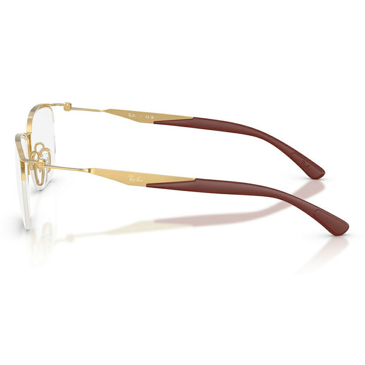 【正規品販売店】度なし1.55レンズ交換+0円 レイバン メガネ フレーム RX7552 3211 52 54 Ray-Ban レイバン純正レンズ対応 チタン メタル スクエア ナイロール 伊達メガネ 眼鏡