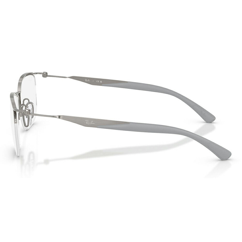 【正規品販売店】度なし1.55レンズ交換+0円 レイバン メガネ フレーム RX7552 3213 52 54 Ray-Ban レイバン純正レンズ対応 チタン メタル スクエア ナイロール 伊達メガネ 眼鏡