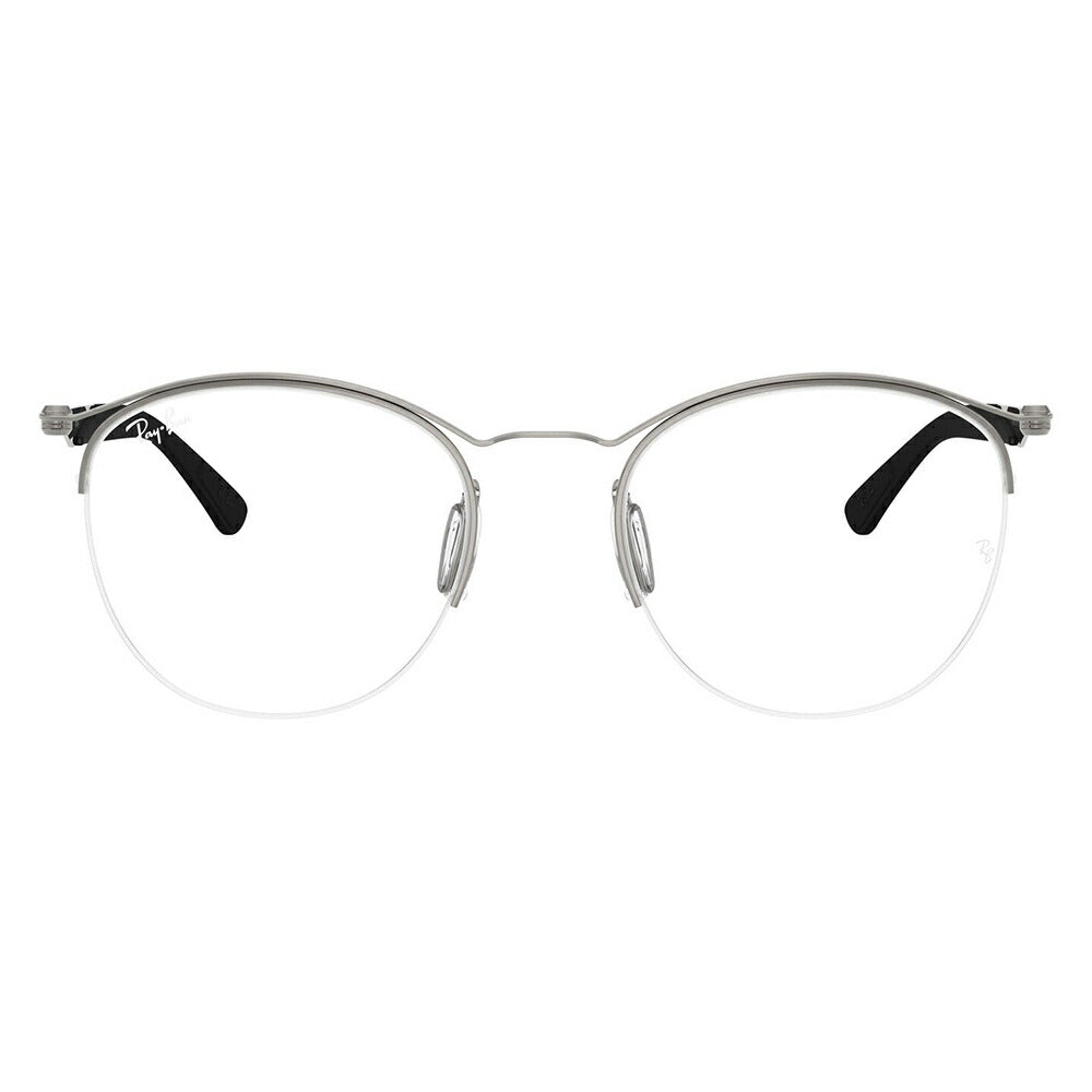 【正規品販売店】度なし1.55レンズ交換+0円 レイバン メガネ フレーム RX7553 3214 50 52 Ray-Ban レイバン純正レンズ対応 チタン メタル ラウンド ナイロール 伊達メガネ 眼鏡