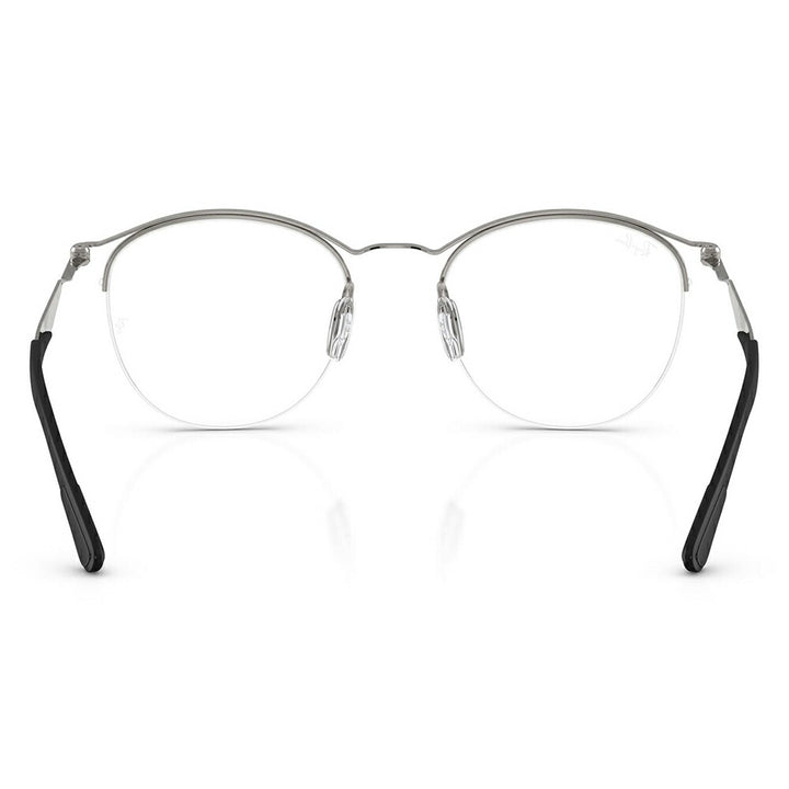 【正規品販売店】度なし1.55レンズ交換+0円 レイバン メガネ フレーム RX7553 3214 50 52 Ray-Ban レイバン純正レンズ対応 チタン メタル ラウンド ナイロール 伊達メガネ 眼鏡