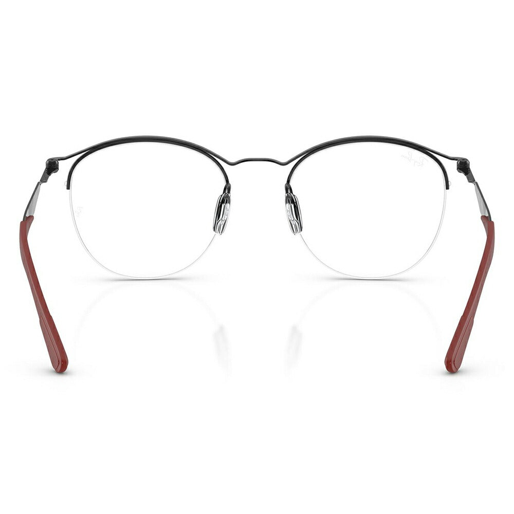 【正規品販売店】度なし1.55レンズ交換+0円 レイバン メガネ フレーム RX7553 3215 50 52 Ray-Ban レイバン純正レンズ対応 チタン メタル ラウンド ナイロール 伊達メガネ 眼鏡
