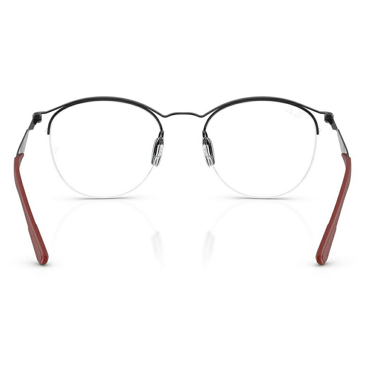 【正規品販売店】度なし1.55レンズ交換+0円 レイバン メガネ フレーム RX7553 3215 50 52 Ray-Ban レイバン純正レンズ対応 チタン メタル ラウンド ナイロール 伊達メガネ 眼鏡