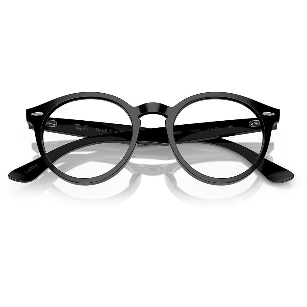 【正規品販売店】度なし1.55レンズ交換+0円 レイバン メガネ フレーム RX7680V 2000 49 51 Ray-Ban レイバン純正レンズ対応 LARRY ラリー 鯖江製 高品質アセテート MADE IN JAPAN 伊達メガネ 眼鏡
