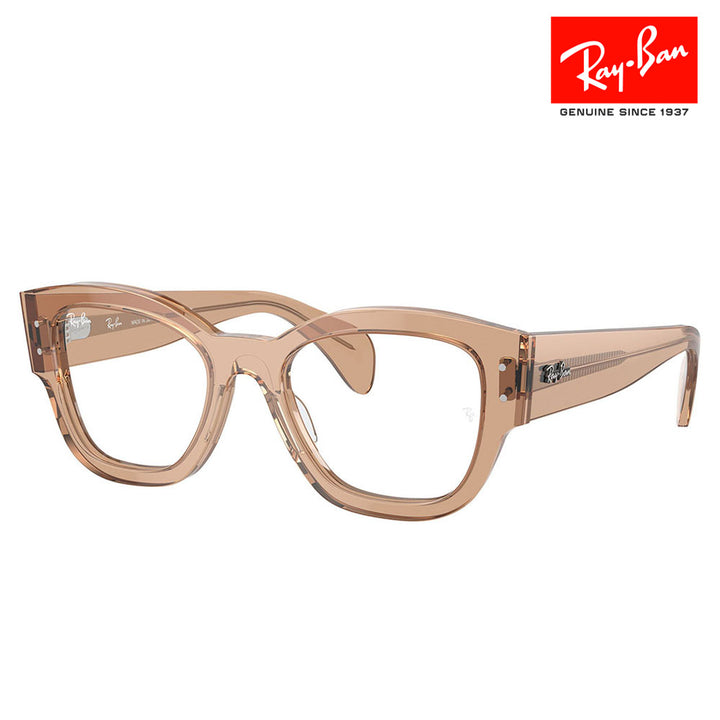 [Authorized Retailer] Non-prescription 1.55 lens replacement +0 yen Ray-Ban glasses frame RX7681V 8353 52 Ray-Ban Ray-Ban genuine lens compatible JORGE Square Wellington Cell Made in Japan Unisex Glasses Fashion glasses 