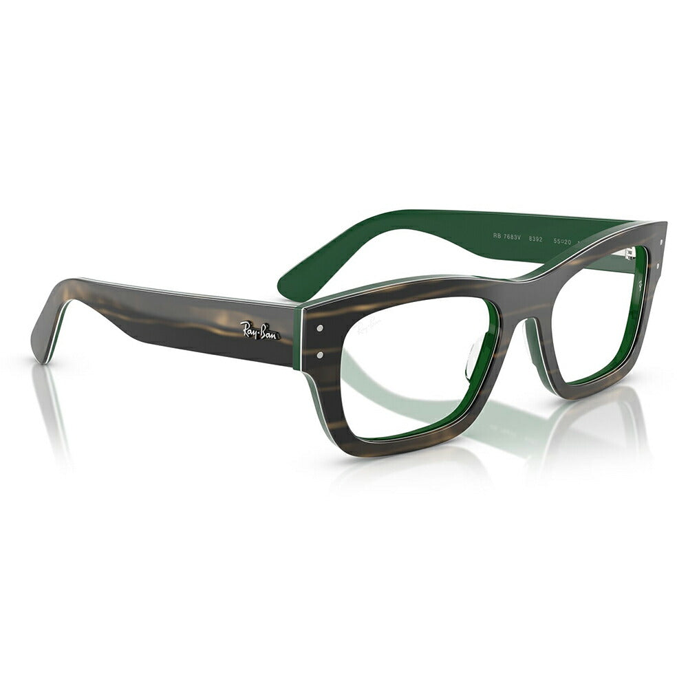 【正規品販売店】度なし1.55レンズ交換+0円 レイバン メガネ フレーム RX7683V 8392 55 Ray-Ban レイバン純正レンズ対応 JOSEPH ジョセフ スクエア セル 眼鏡 伊達メガネ