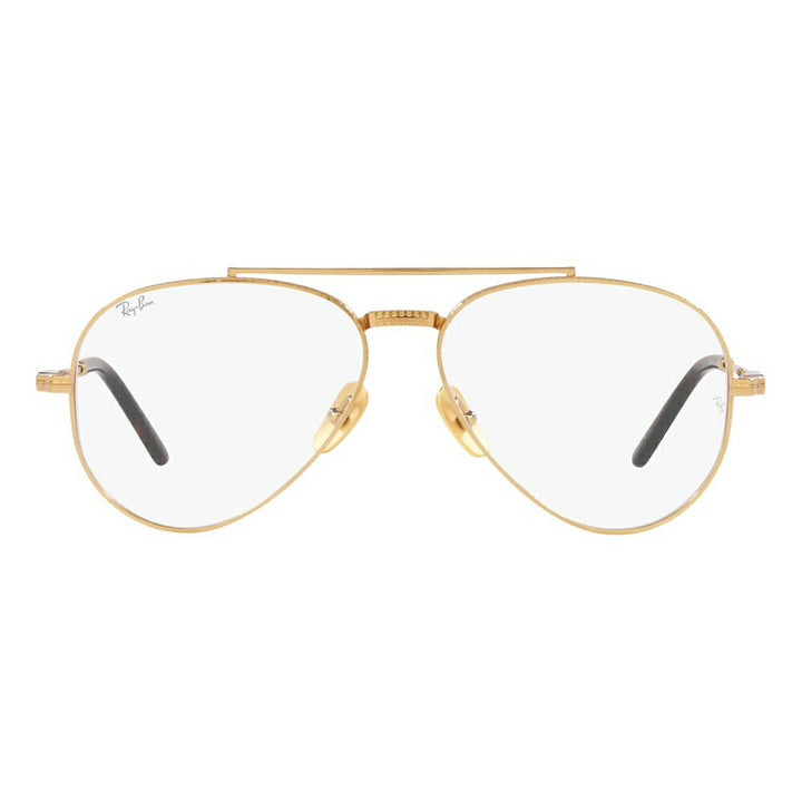 【アウトレット】度なし1.55レンズ交換+0円 レイバン メガネ フレーム RX8225V 1220 55 58 Ray-Ban アビエーター ティアドロップ ダブルブリッジ AVIATOR チタニウム メイドインジャパン 日本製 伊達メガネ 眼鏡