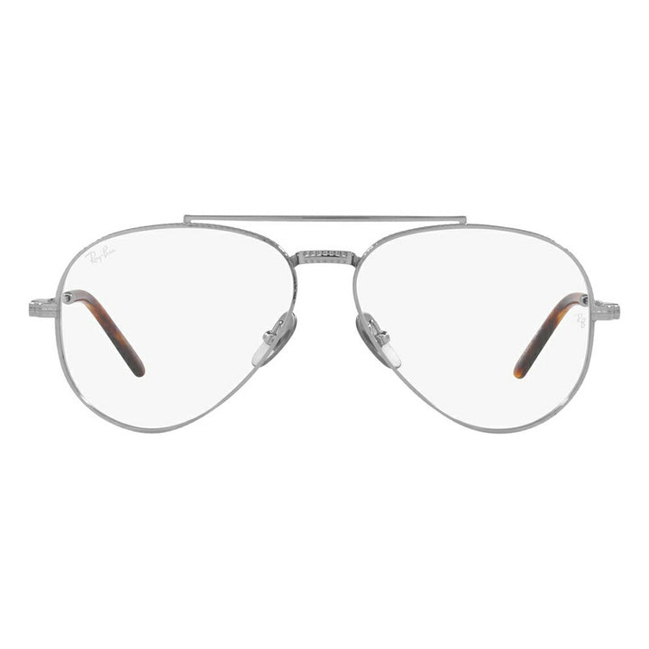 【アウトレット】度なし1.55レンズ交換+0円 レイバン メガネ フレーム RX8225V 1224 55 58 Ray-Ban アビエーター ティアドロップ ダブルブリッジ AVIATOR チタニウム メイドインジャパン 日本製 伊達メガネ 眼鏡