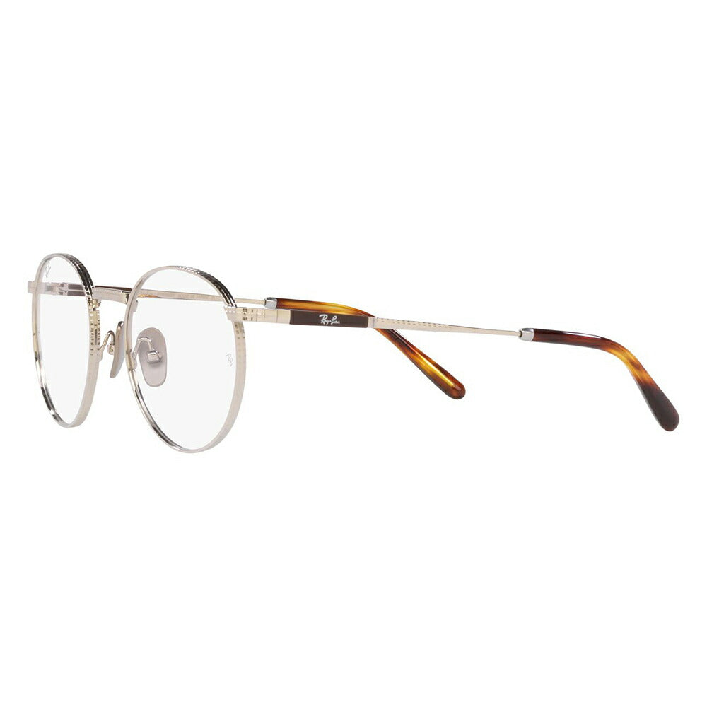 【アウトレット】度なし1.55レンズ交換+0円 レイバン メガネ フレーム RX8237V 1224 47 50 Ray-Ban ラウンド チタニウム ROUND メイドインジャパン 日本製 伊達メガネ 眼鏡