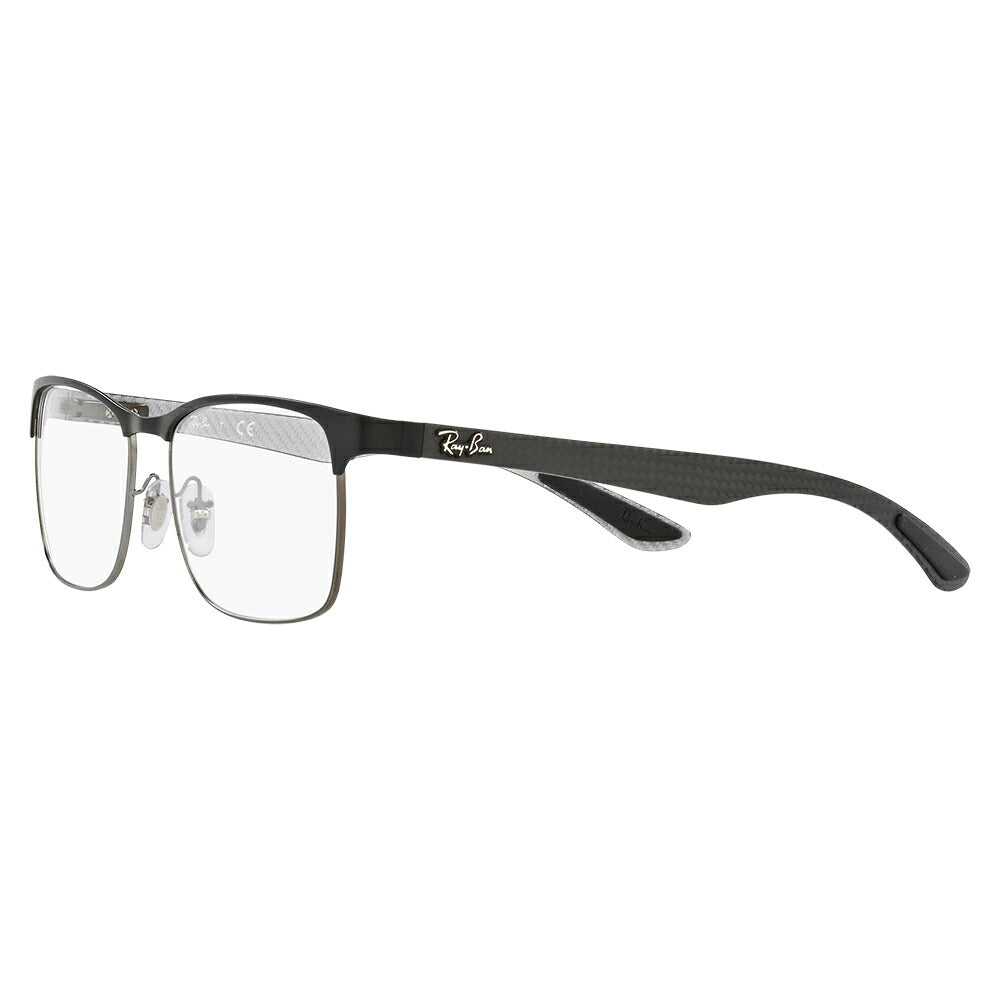 【アウトレット】度なし1.55レンズ交換+0円 レイバン メガネ フレーム RX8416 2916 53 Ray-Ban スクエア カーボン