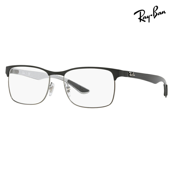 【アウトレット】度なし1.55レンズ交換+0円 レイバン メガネ フレーム RX8416 2916 53 Ray-Ban スクエア カーボン