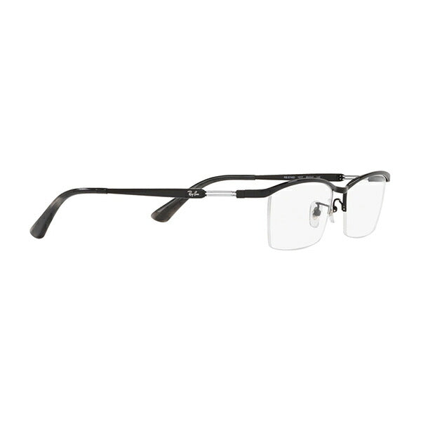 【アウトレット】度なし1.55レンズ交換+0円 レイバン メガネ フレーム RX8746D 1017 55 Ray-Ban レイバン純正レンズ対応 チタン スクエア アジアンデザインモデル ナイロール ハーフリム TITANIUM<br>