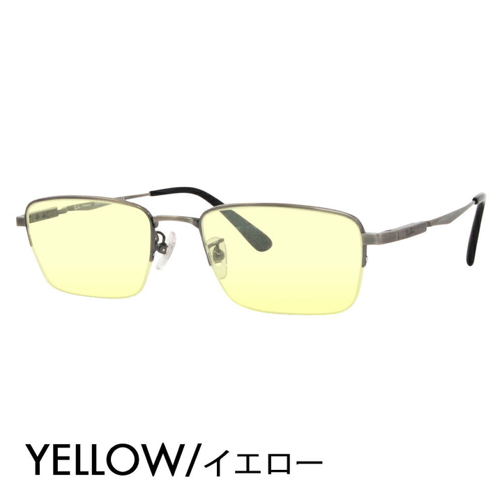 [Authorized Retailer] Ray-Ban Eyeglasses Frame Sunglasses Color Lens Set RX8763D 1000 54 Ray-Ban Titanium Square Asian Design Model Nylor Half Rim 